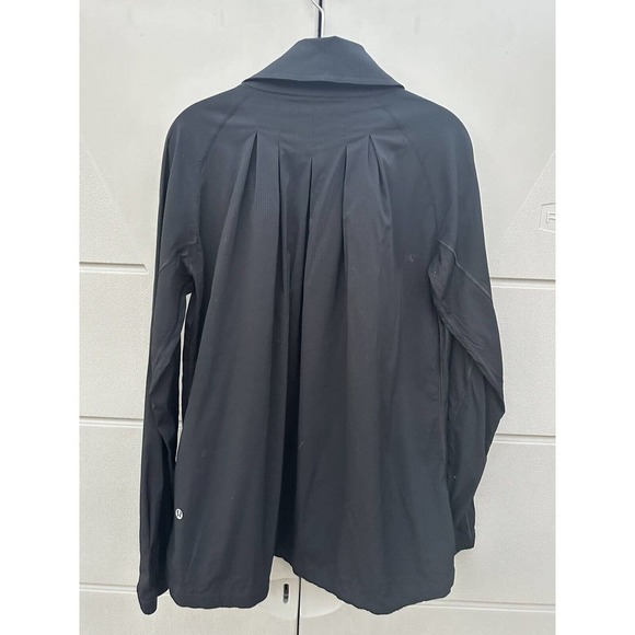 Lululemon Transition Studio Jacket Womens Sz 6 Black Swing Top Swift Pleated - Picture 12 of 15